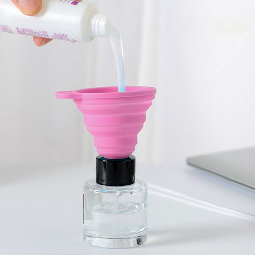 Entonnoir De Cuisine Pliable En Silicone, Flexible, Pour Huile Liquide, Mélange De Gâteaux, Huiles Essentielles, Flacon De Café Sans Bpa