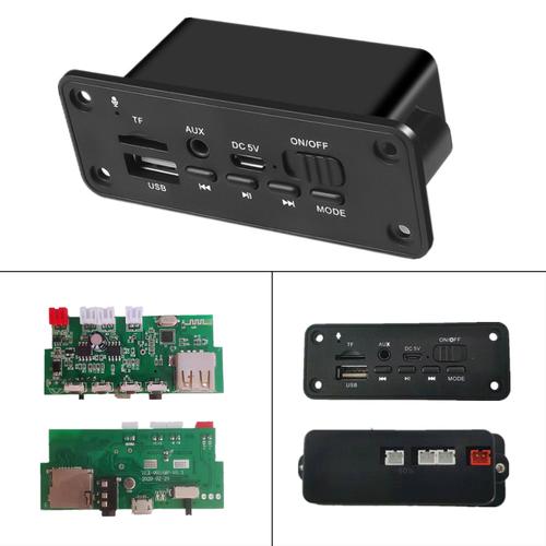 Carte Décodeur Usb Bluetooth, Module Audio D'entrée Aux Avec Support D'amplificateur De Puissance, Fonction De Carte Mp3 Usb Tf