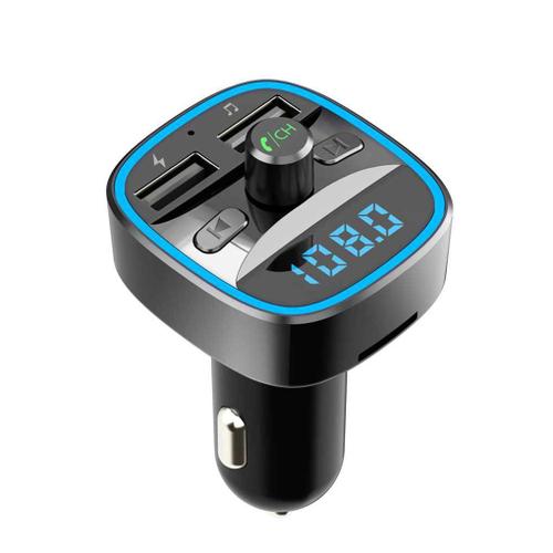 Transmetteur Fm Bluetooth T25, Lecteur Mp3, Récepteur, Double Usb, Chargeur De Voiture, Disque U, Carte Tf, Appels Musicaux, Kit Mains Libres