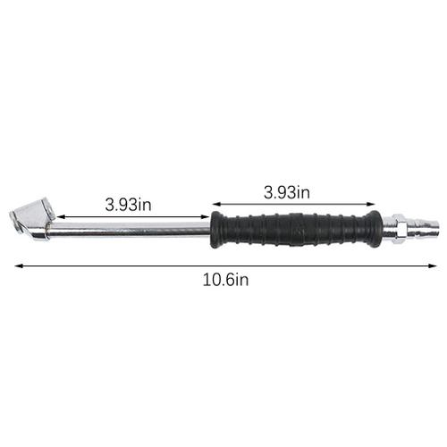 Gonfleur De Pneus À Air Avec Poignée En Caoutchouc, 220 Psi, Outil En Métal Pour Voiture, Van, Vélo, Adaptateur, Compresseur De Connexion