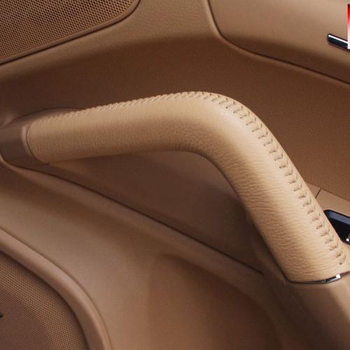 Housse De Protection Pour Poignée De Porte Et Accoudoir Centrale, En Cuir Véritable, Pour Porsche Cayenne 2011 2012 2013 2014 2015 2016, 1 Pièce