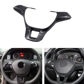 Garniture De Couverture De Volant En Fibre De Carbone Abs, Style De Voiture, Bergame, Vw Golf 7, Mk7, Jetta, Passat B8, Sharan, New Polo, Tiguan