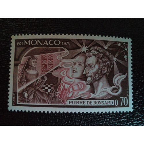Timbre Monaco Yt 964 Pierre De Ronsard (1524-1585), Poète Français 1974 ( 021104 )
