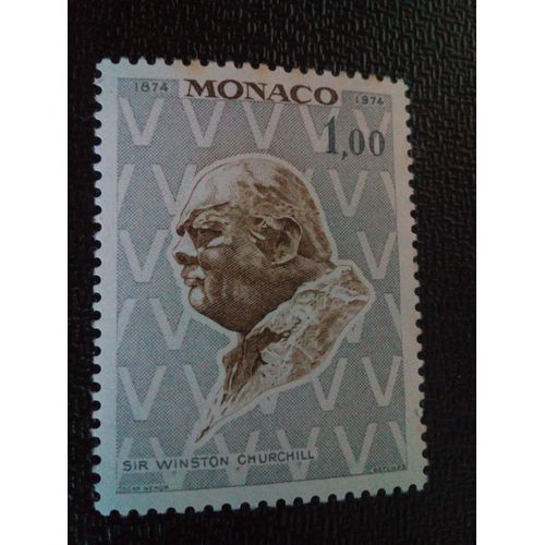 Timbre Monaco Yt 965 Sir Winston Spencer Churchill (1874-1965), Homme Politique 1974 ( 021104 )