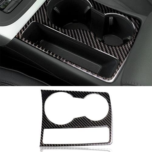 Panneau De Changement De Vitesse Central En Fibre De Carbone Véritable, Porte-Gobelet À Eau, Autocollant De Couverture, Garniture Pour Audi A4, B8, A5, 2009, 2010-2016, Lhd, Rhd