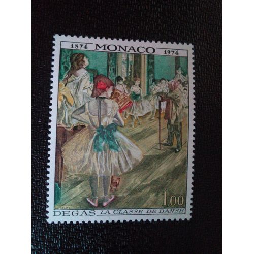 Timbre Monaco Yt 968 Le Cours De Danse; Par Edgar Degas (1834-1917) 1974 ( 021104 )