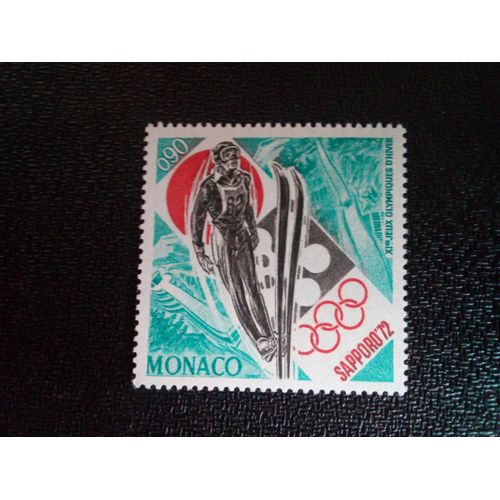 Timbre Monaco Yt 882 Jeux Olympiques D'hiver, Sapporo 1974 ( 021104 )