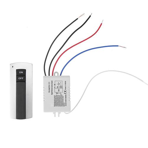Interrupteur à télécommande numérique sans fil, 220V, 1/2/3 canaux, sans/OFF pour lampe, récepteur émetteur, livraison directe