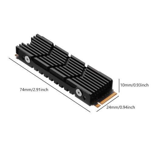 Dissipateur Thermique Ssd M.2 Nvme Avec Coussin Thermique, Refroidisseur De Chaleur M2 2280, Disque Dur À Semi-Conducteurs, Religions En Aluminium Pour Pc, Jeu Ps5