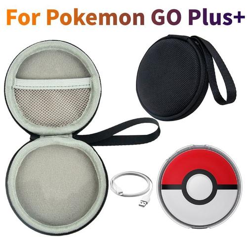 Étui De Transport Pour Pokémon Go Plus, Boîte De Rangement De Protection, Câble De Charge Anti-Chute, Accessoires, Sac De Rangement Avec Pince À Main