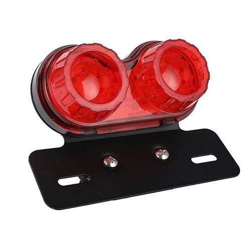 Invite Ingo-Clignotant Led Universel, Feu Arrière De Frein, Assemblage De Moto, Lampe De Remise En État, Noir, Rouge, Adapté Pour Harley, Honda, Suzuki, 1 Pièce