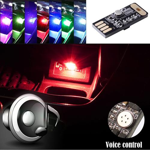 Mini Led Usb Pour Dj, Éclairage D'ambiance, Prise Tactile, Contrôle Du Son, Accessoires De Décoration De Voiture