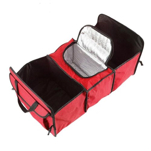 Organisateur De Coffre De Voiture Pliable - Rouge