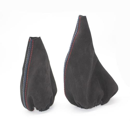 Colliers De Changement De Vitesse De Voiture En Cuir Suédé Noir, Frein À Main Manuel, Claboot Cover, Bmw Série 3, E36, E46, E30, E34, M3, Z3