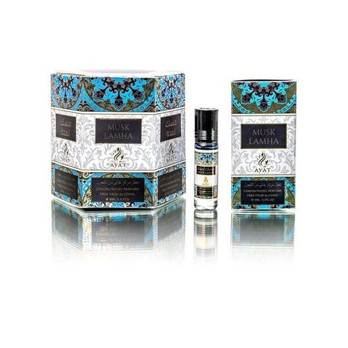 Lot De 6 Huile Parfumé Musk Lamha 6 Ml De Ayat Perfumes - Homme Et Femme - Longue Durée En Flacon Roll-On 6ml - Parfum Halal Sans 