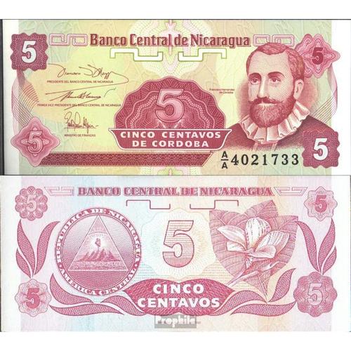 Nicaragua Pick-No: 168a Neuf 1991 5 Centavos