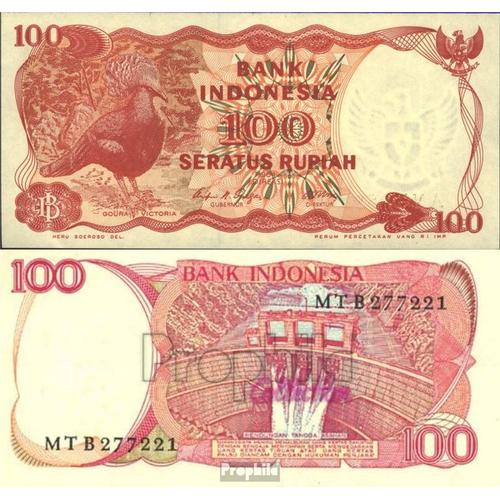 Indonésie Pick-No: 122b Neuf 1984 100 Rupiah Oiseaux