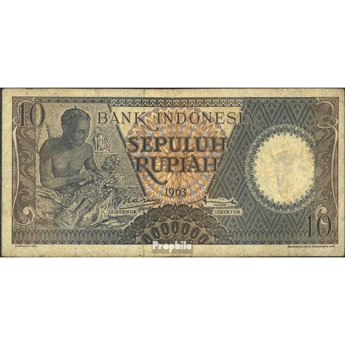 Indonésie Pick-No: 89 Neuf 1963 10 Rupiah