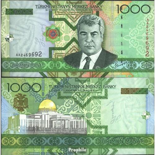 Turkménistan Pick-No: 20 Neuf 2005 1.000 Manat