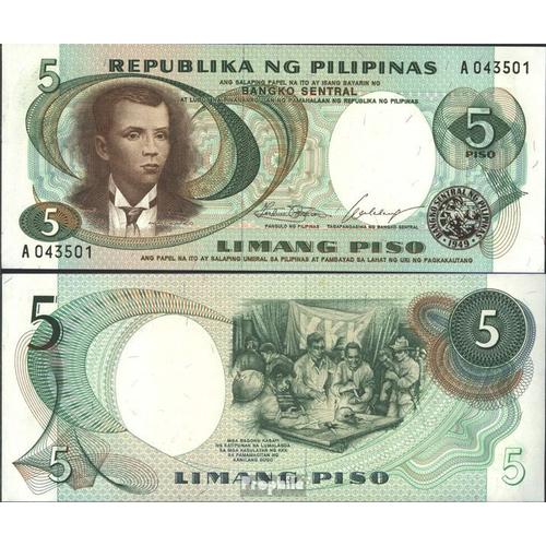 Philippines Pick-No: 143a Neuf 1969 5 Piso