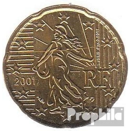 France F 5 2001 Brillant Universel (Bu) 2001 Monnaie En Cours Legal 20 Cent
