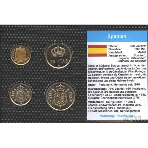 Espagne 1975 Série De Monnaies Fleur De Coin