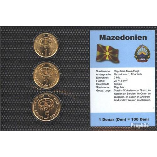 Macédoine 1995 Série De Monnaies Fleur De Coin