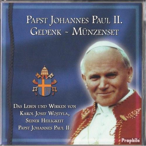 Congo (Kinshasa) Gedenkfolder Pape Jn. Paul Ii. Série Limitée Édition! Brillant Universel (Bu) Fleur De Coin