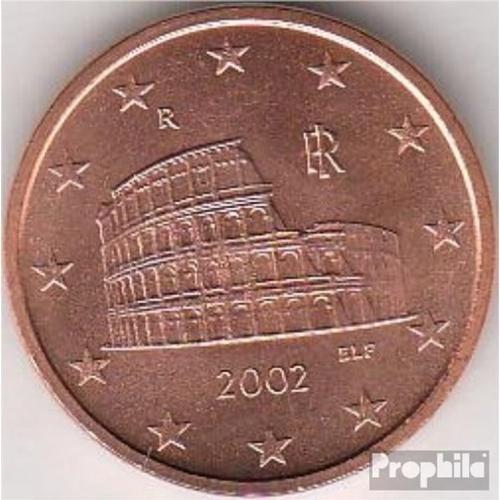 Italie Je 3 2002 Brillant Universel (Bu) 2002 Monnaie En Cours Legal 5 Cent