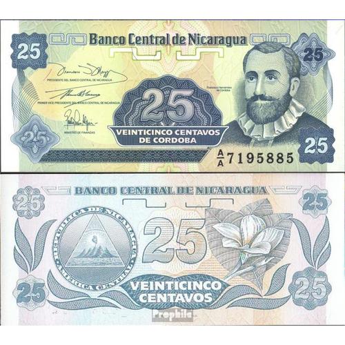 Nicaragua Pick-No: 170a Neuf 1991 25 Centavos