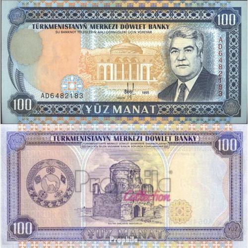 Turkménistan Pick-No: 6b Neuf 1995 100 Manat