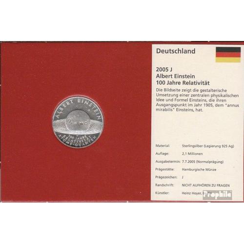 Rfa (Fr.Allemagne) Jägernr: 514 2005 J Argent Fleur De Coin