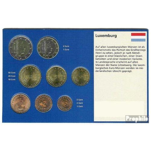 Luxembourg 2009 Série De Monnaies Fleur De Coin 2009 Euro Après Enquête