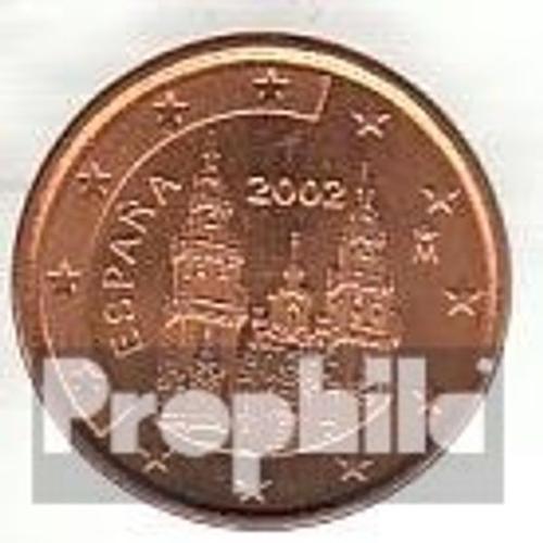 Espagne E 1 2002 Brillant Universel (Bu) 2002 Monnaie En Cours Legal 1 Cent