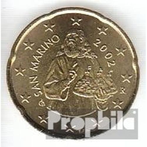 San Marin Sma 5 2002 Brillant Universel (Bu) 2002 Monnaie En Cours Legal 20 Cent