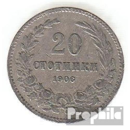 Bulgarie Km-No. : 26 1906 Cuivre-Nickel Très Très Beau 1906 20 Stotinki Crest
