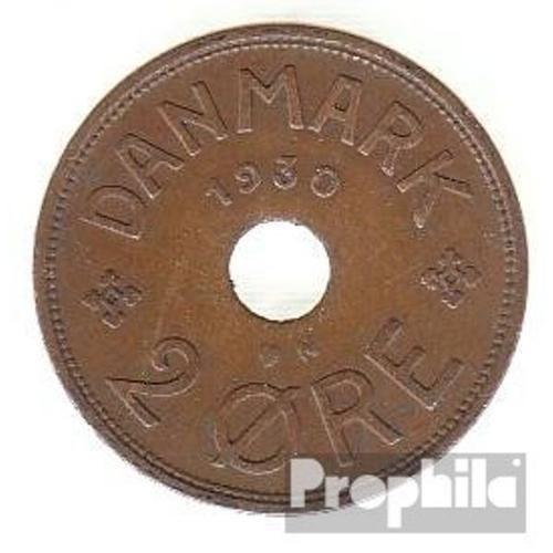 Danemark Km-No. : 827 1931 Bronze Très Très Beau 1931 2 Öre Gekröntes Monogramme