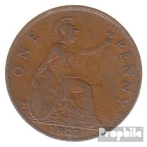 Royaume-Uni Km-No. : 826 1927 Bronze Très Très Beau 1927 1 Penny George V.