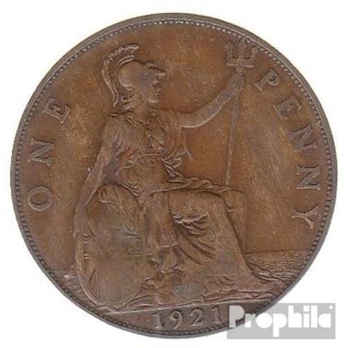 Royaume-Uni Km-No. : 810 1921 Bronze Très Très Beau 1921 1 Penny George V.