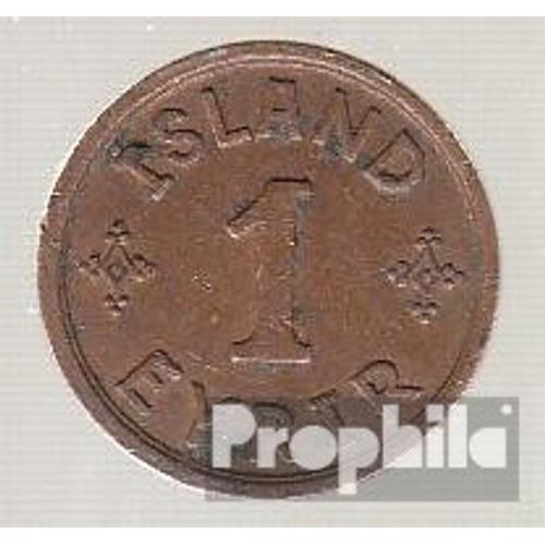 Islande Km-No. : 5 1931 Bronze Fleur De Coin 1931 1 Eyrir Gekröntes Monogramme