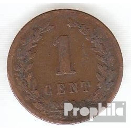 Pays-Bas Km-No. : 107 1900 Bronze Déjà 1900 1 Cent Couronné Lion