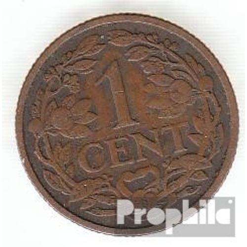 Pays-Bas Km-No. : 152 1925 Bronze Très Très Beau 1925 1 Cent Couronné Lion