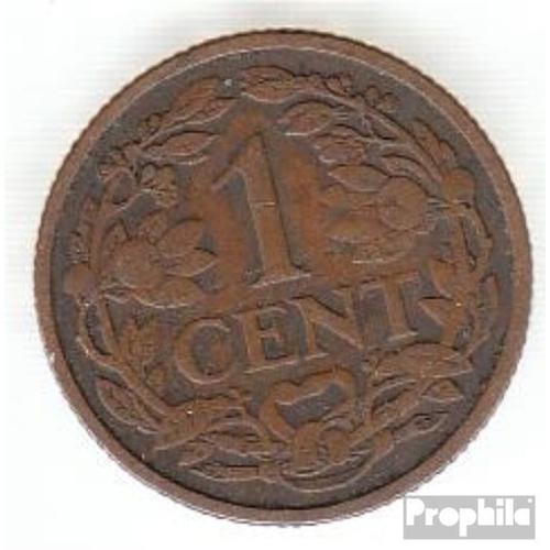 Pays-Bas Km-No. : 152 1918 Très Déjà Bronze 1918 1 Cent Couronné Lion