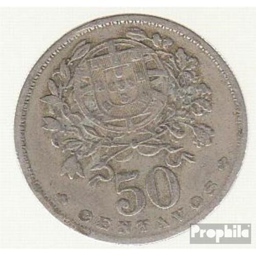 Portugal Km-No. : 577 1928 Déjà Cuivre-Nickel 1928 50 Centavos Liberty