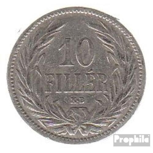 Hongrie Km-No. : 482 1894 Nickel Très Très Beau 1894 10 Filler Couronne