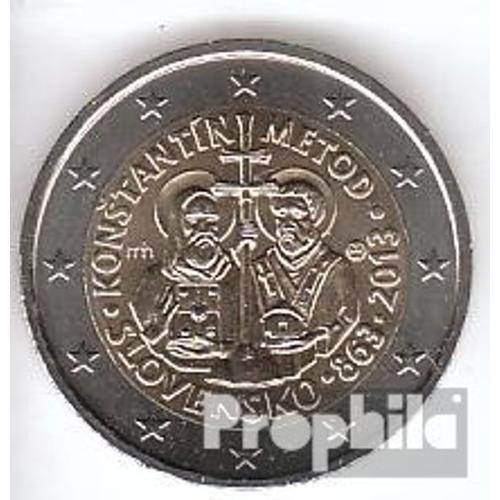 Slovaquie 2013 Édition 1 M. Fleur De Coin 2013 2 Euro Cyrill Et Method