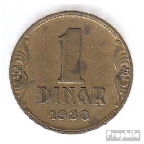 Yougoslavie 19 1938 Aluminium-Bronze Très Très Beau 1938 1 Dinar Couronne