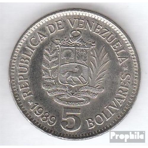 Venezuela Km-No. : 53 1989 Type Un.2 Stunhl, Nickel Plunttiert Très Très Beau