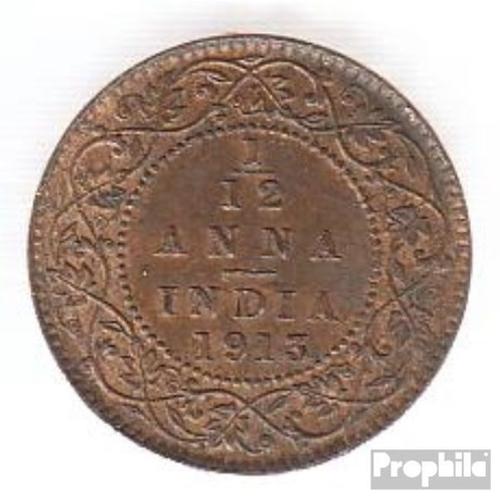 Inde Km-No. : 509 1918 Bronze Très Très Beau 1918 1/12 Anna George V.