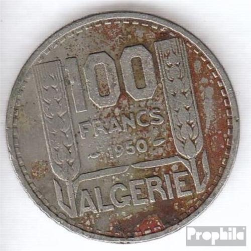 Algérie Km-No. : 93 1950 Cuivre-Nickel Très Très Beau